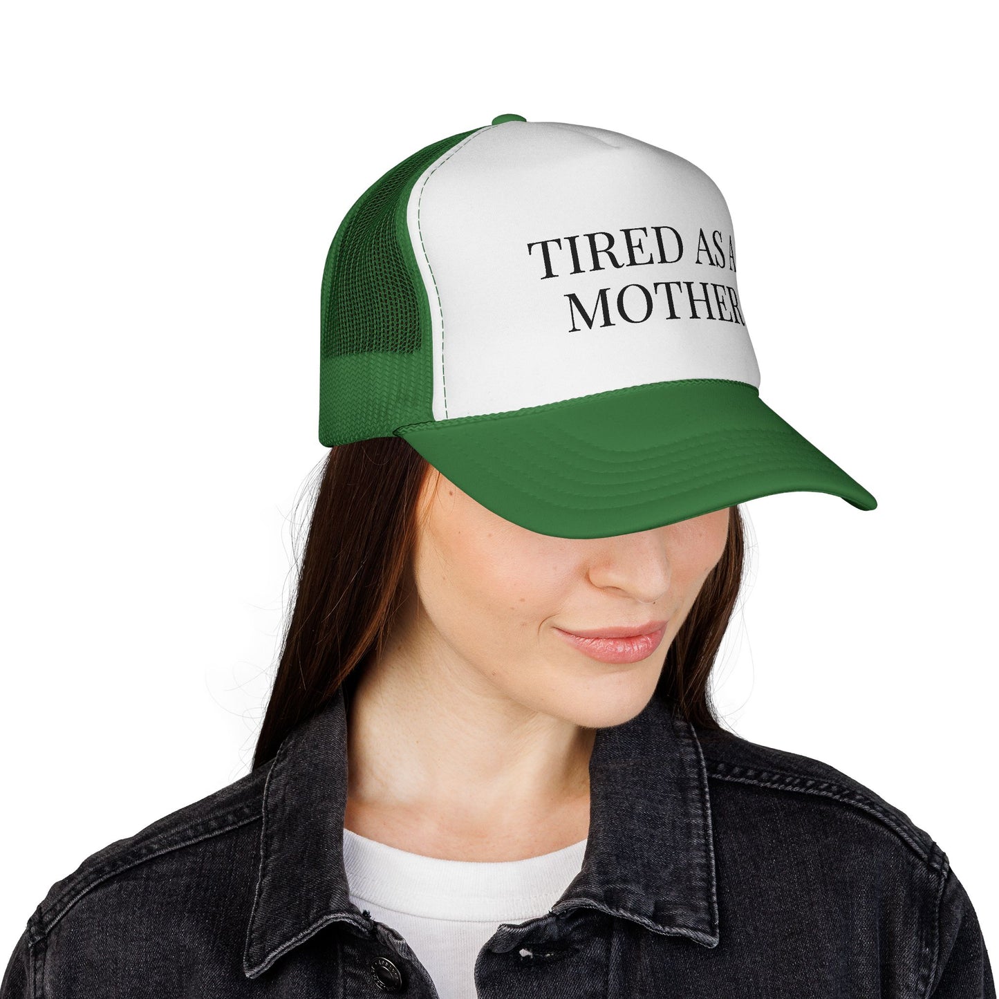 Tired As A Mother Trucker Hat — Funny Mom Mesh Cap